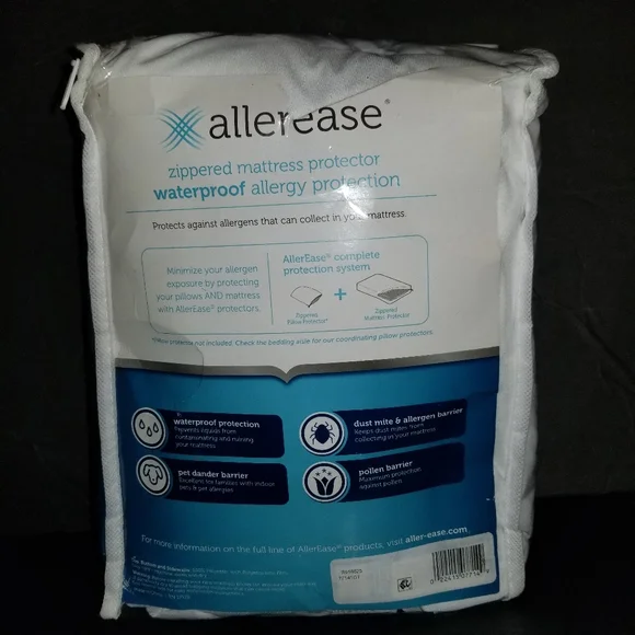 New Allerease Zip Mattress Protector Waterproof Queen - Picture 7 of 9